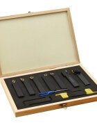 vidaXL 12 részes váltólapos esztergaszerszám készlet 16 x 16 mm 100 mm