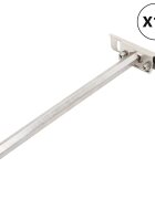 vidaXL 12db szénacél lebegő polckonzolok láthatatlan Ø12x200 mm