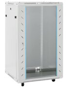 vidaXL 18U hálózati szekrény 19" forgó lábakkal IP20 60 x 60 x 100 cm