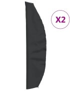 vidaXL 2 db 420D oxford-szövet kerti napernyő huzat 280x30/81/45 cm