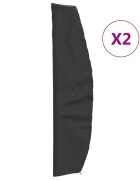 vidaXL 2 db 420D oxford-szövet kerti napernyőhuzat 265x50/70/40 cm