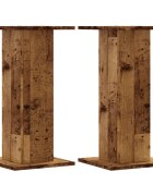 vidaXL 2 db antik fa színű szerelt fa hangszóróállvány 30 x 30 x 60 cm
