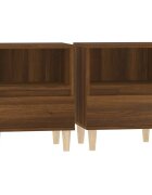 vidaXL 2 db barna tölgy színű éjjeliszekrény 40x35x50 cm