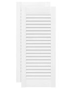 vidaXL 2 db fehér lamellás szekrényajtó 69 x 295 cm