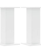 vidaXL 2 db fehér szerelt fa hangszóróállvány 30 x 30 x 60 cm