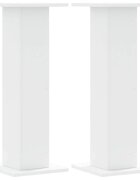 vidaXL 2 db fehér szerelt fa hangszóróállvány 30 x 30 x 80 cm