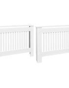 vidaXL 2 db fehér szerelt fa radiátorburkolat 112 cm
