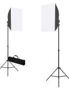 vidaXL 2 db fekete acél professzionális stúdiólámpa 40 x 60 cm