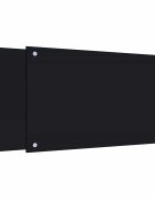 vidaXL 2 db fekete edzett üveg konyhai falburkoló 70 x 40 cm