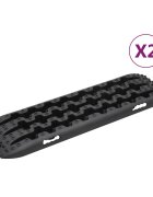 vidaXL 2 db fekete nejlon vontatási táblák 106x305x7 cm