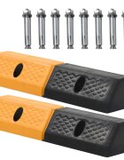 vidaXL 2 db gumi parkolási ütköző 49 x 15 x 9 cm