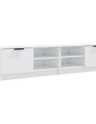 vidaXL 2 db magasfényű fehér szerelt fa TV-szekrény 80x35x365 cm