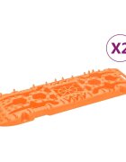 vidaXL 2 db narancssárga nejlon vontatási táblák 107x31x7 cm