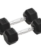 vidaXL 2 db összesen öntöttvas súlyzó 4 kg