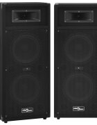vidaXL 2 db professzionális fekete passzív hifi színpadi hangfal 1000W