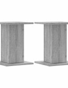 vidaXL 2 db szürke sonoma szerelt fa hangszóróállvány 30 x 30 x 40 cm