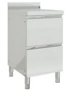 vidaXL 2 fiókos kereskedelmi konyhaszekrény 50x60x96 cm