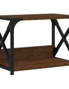 vidaXL 2 szintes barna tölgyszínű nyomtatóállvány 44 x 26 x 315 cm