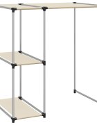 vidaXL 2 szintes krémszínű mosógép feletti tárolóállvány 87x55x905 cm