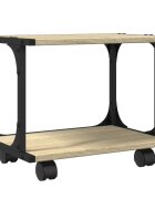 vidaXL 2 szintes sonoma tölgy szerelt fa nyomtatóállvány 41x28x335 cm