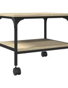 vidaXL 2 szintes sonoma tölgy színű nyomtatóállvány 50 x 40 x 38 cm