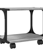 vidaXL 2 szintes szürke sonoma színű nyomtatóállvány 41x28x335 cm