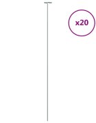 vidaXL 20 db sötétzöld acél kerti növénykaró 91 cm