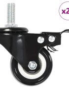 vidaXL 24 darab fékkel felszerelt önbeálló görgő 50 mm