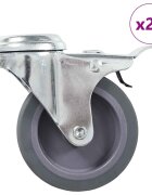vidaXL 24 db hátfuratos önbeálló görgő 75 mm