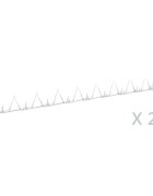 vidaXL 25 db acél kerítéstüske 1 m