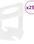 vidaXL 250 db csempeszintező ék 2 mm