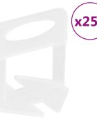 vidaXL 250 db csempeszintező ék 3 mm