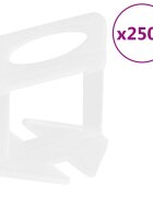 vidaXL 2500 db csempeszintező ék 1 mm