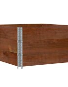 vidaXL 3 db barna tömör fenyőfa raklapmagasító 100 x 100 cm