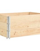 vidaXL 3 db tömör fenyőfa raklapmagasító 80 x 120 cm