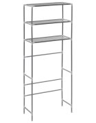 vidaXL 3-szintes ezüstszínű alumínium tárolóállvány 69 x 28 x 169 cm