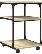 vidaXL 3 szintes sonoma tölgy színű nyomtatóállvány 43 x 48 x 64 cm