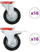 vidaXL 32 darab önbeálló görgő 100 mm