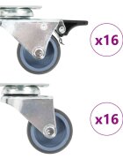 vidaXL 32 db dupla kerekes Ă¶nbeĂˇllĂł gĂ¶rgĹ‘ 50 mm