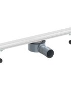 vidaXL 360° zuhany lefolyó vékony modellel Ezüst 50 cm