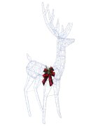 vidaXL 3D karácsonyi rénszarvas LOVIISA 560 LED Hideg fehér