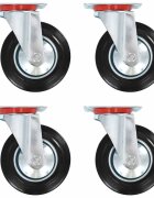 vidaXL 4 db önbeálló görgő 160 mm