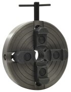 vidaXL 4 pofás fekete acél fa tokmány M33 csatlakozóval 150x63 mm