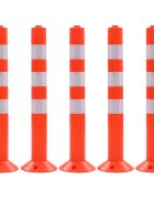 vidaXL 5 db műanyag terelőoszlop 75 cm
