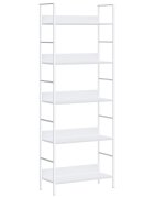 vidaXL 5 szintes fehér szerelt fa könyvespolc 60 x 276 x 1585 cm
