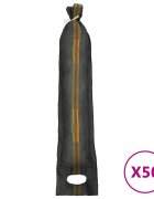 vidaXL 50 db sötétzöld HDPE homokzsák 103 x 25 cm