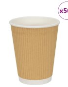 vidaXL 500 db barna papír kávéscsészék 12oz 300ml