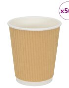 vidaXL 500 db barna papír kávéscsészék 8oz 200ml