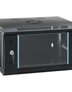 vidaXL 6U fali hálózati szekrény 19" IP20 53x40x30 cm