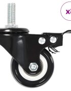 vidaXL 8 darab fékkel felszerelt önbeálló görgő 50 mm